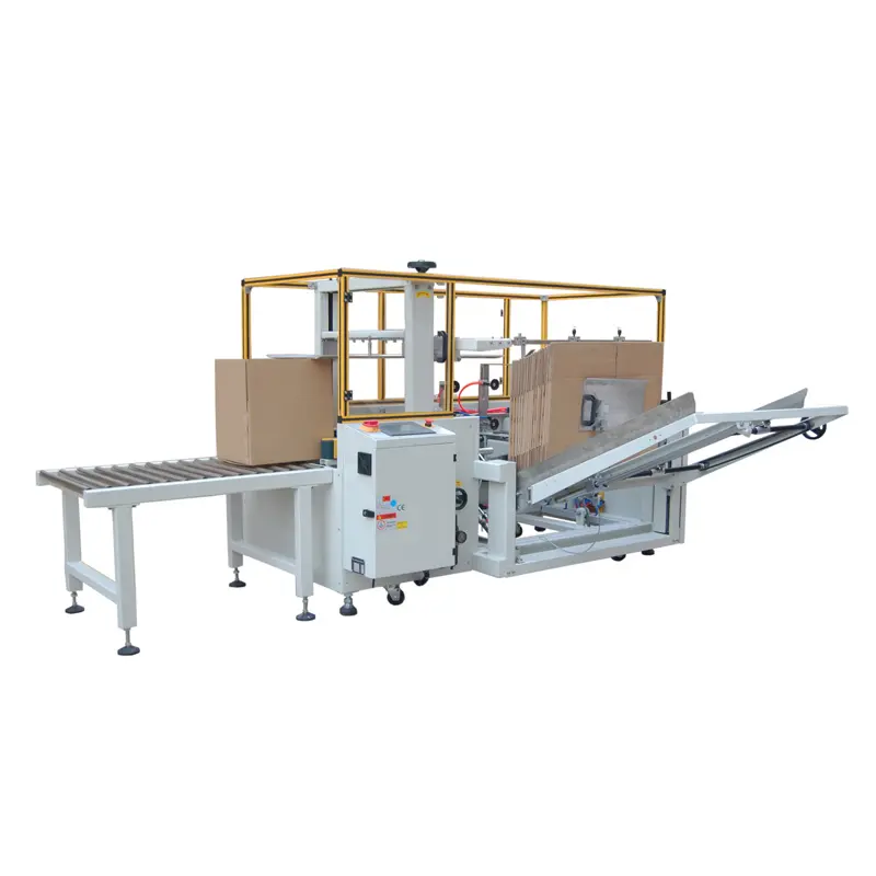 Machine de formage de cartons et de scellage du fond