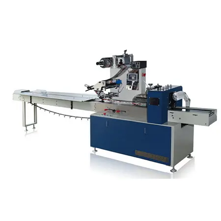 Machine de conditionnement d'oreillers en film à alimentation supérieure